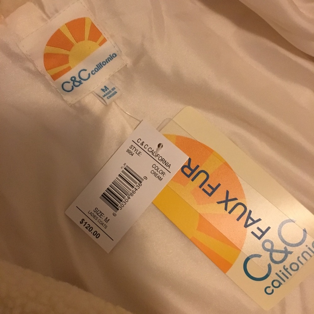 C&C California Sherpa Button Front Coat - Picture 3 of 3